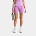 Pro 365 5" Mid Rise Womens Shorts (Light Magenta/White)