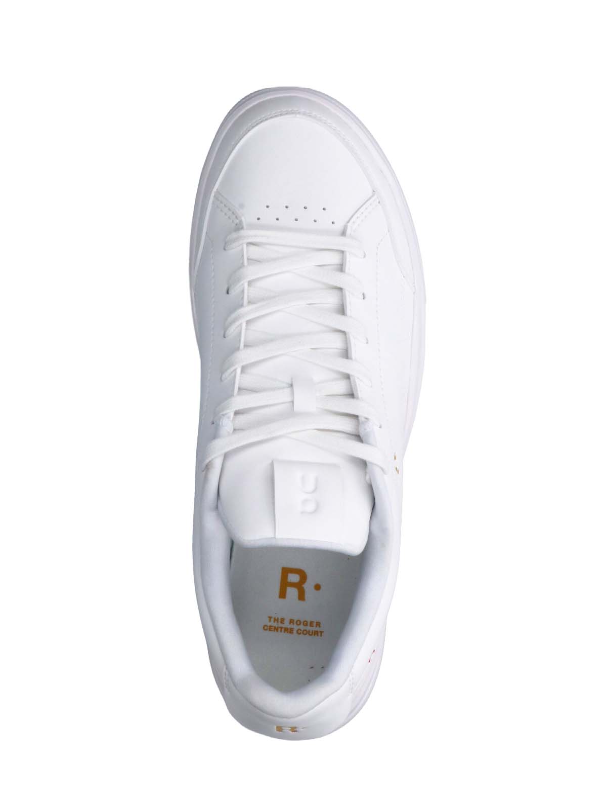 "The Roger Centre Court" Sneakers – White Fabric