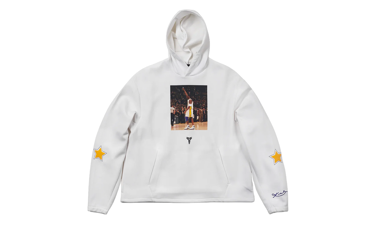 Kobe Bryant 81 Fleece Hoodie "White / Black" IO9561 100