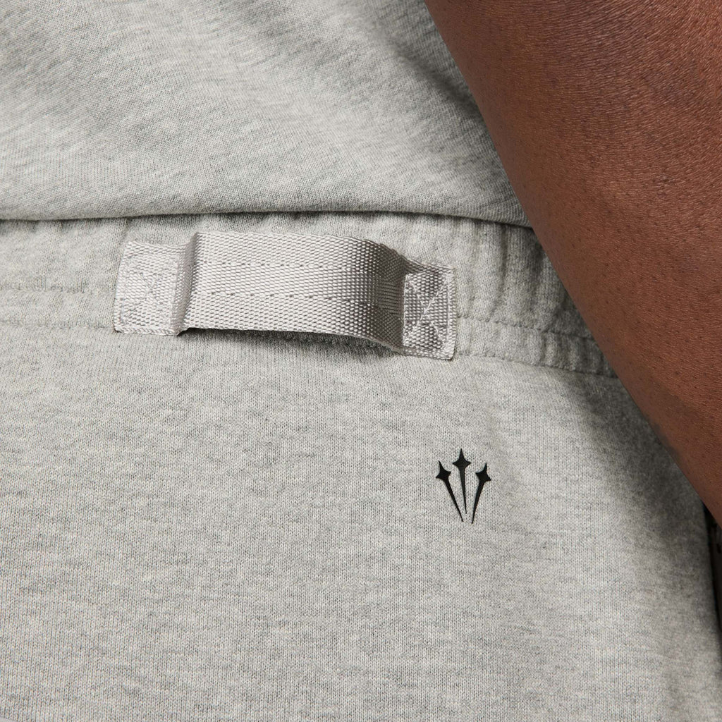 NOCTA Fleece Open Hem Mens Sweatpants (Dark Grey Heather/Matte Silver/Black)
