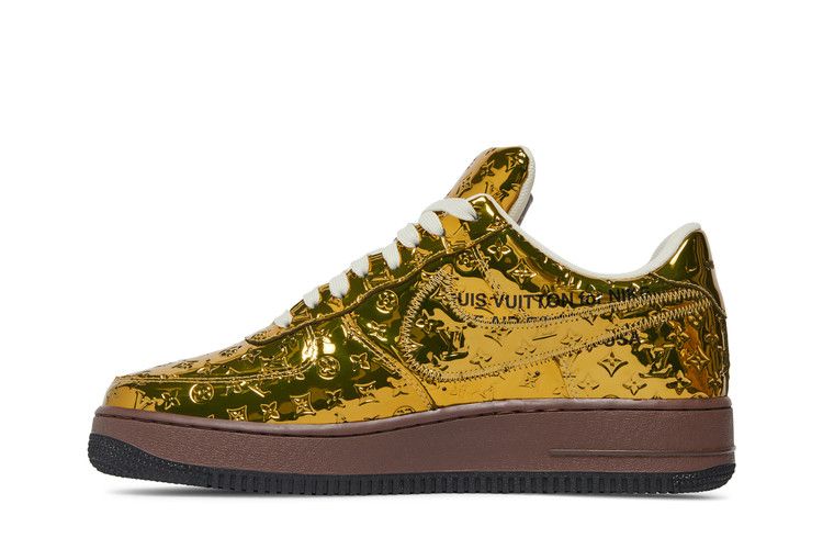 Louis Vuitton x Nike Air Force 1 Low 'Metallic Gold'