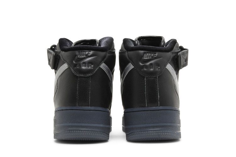 Nike Air Force 1 Mid Premium 'Black Metallic Silver'