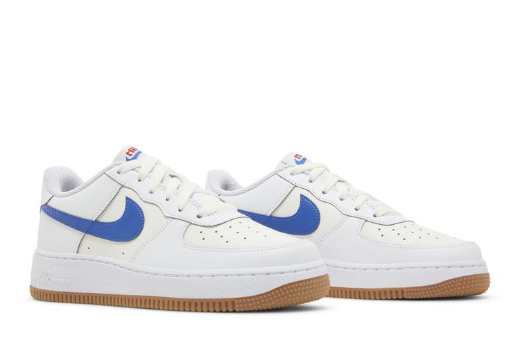 Nike Air Force 1 GS 'White Game Royal Gum'