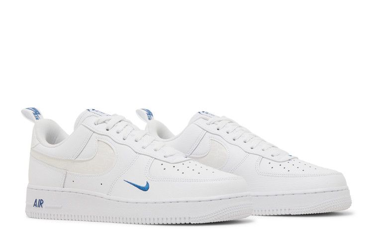 Nike Air Force 1 '07 LV8 'Reflective Swoosh - White Dark Marina Blue'