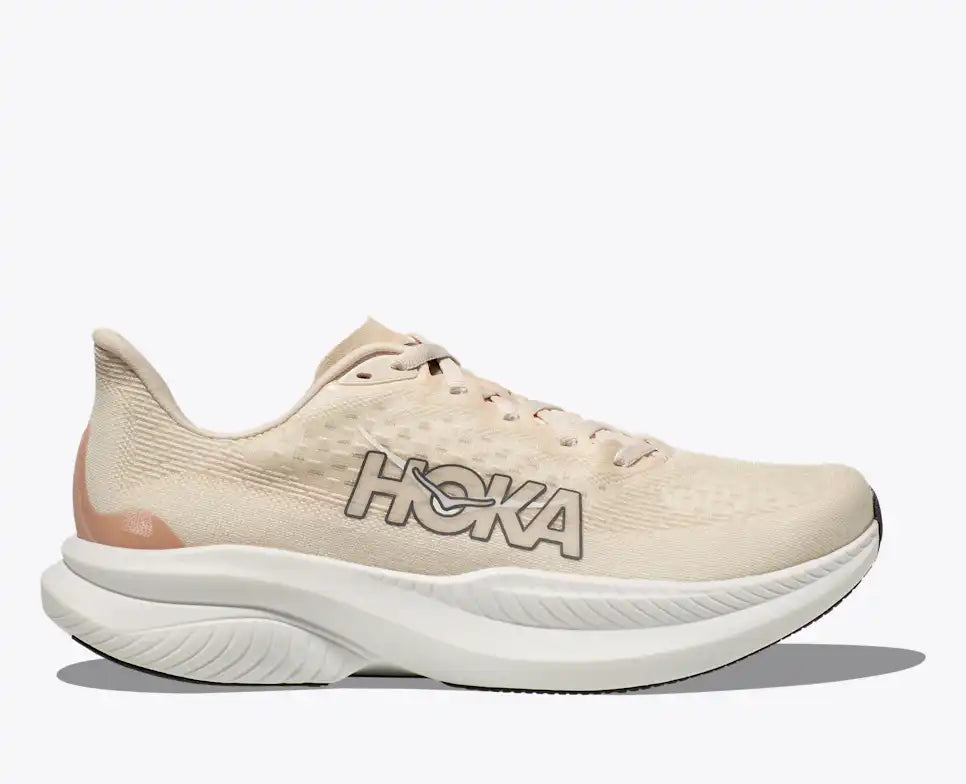 HOKA Women's Mach 6 - EGGNOG / VANILLA (Wide)