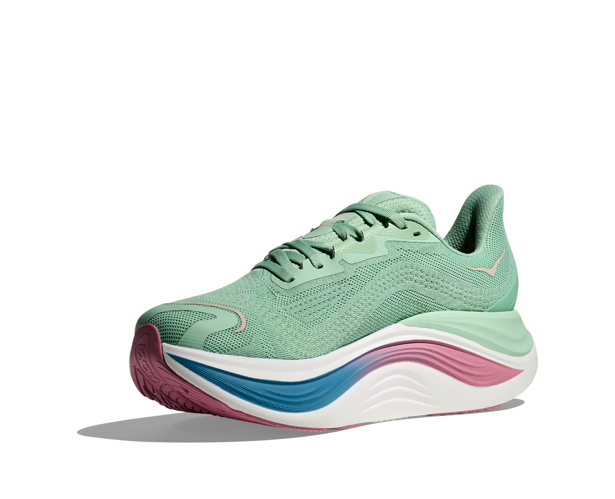 HOKA Women's Skyward X - JADEITE / DRIED ROSE