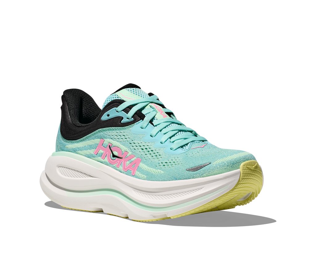 HOKA Women's Bondi 9 - BLUE SPARK / MINT FLUORITE