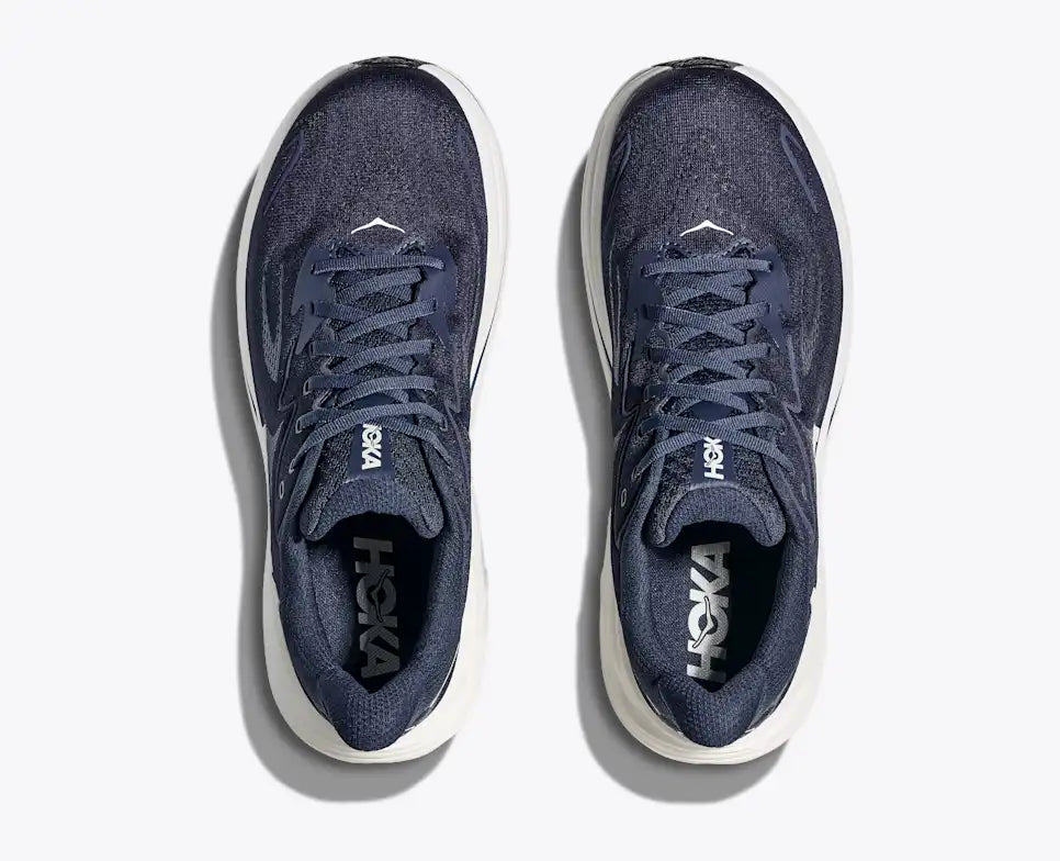 HOKA Men's Clifton 10 - NAVY / WHITE (Extra Wide)