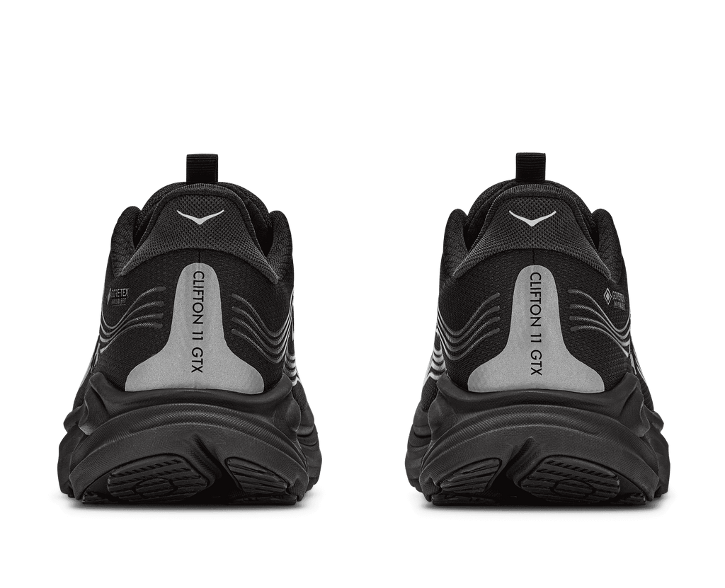 HOKA Men's Clifton 11 GTX - BLACK / BLACK (Wide)