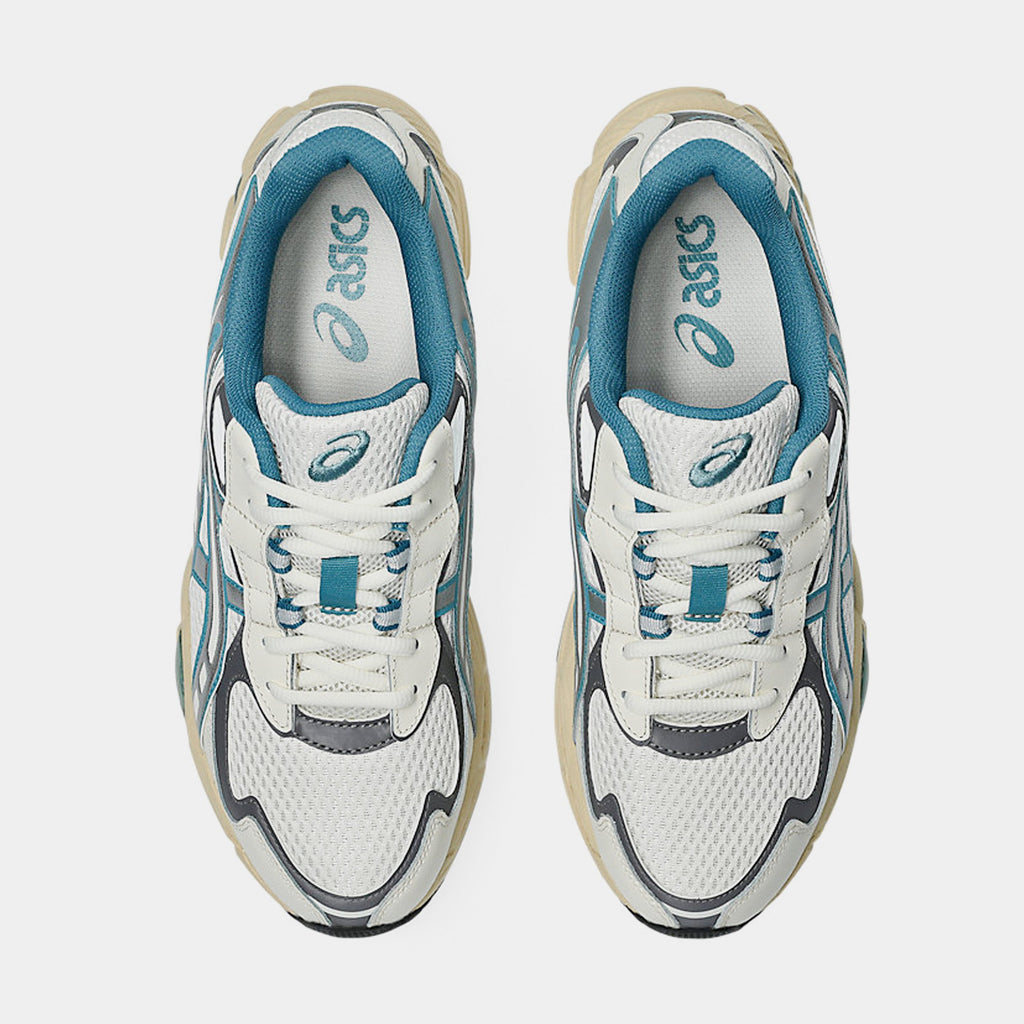 Gel-NYC 2055 Mens Running Shoes (Cream/Blue Teal)
