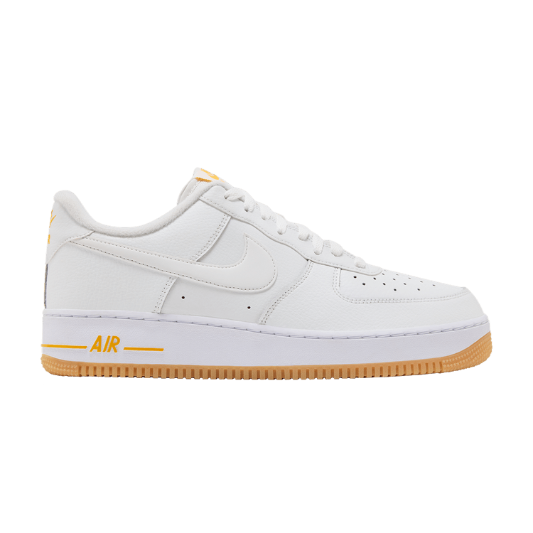 Nike Air Force 1 '07 'White University Gold Gum'