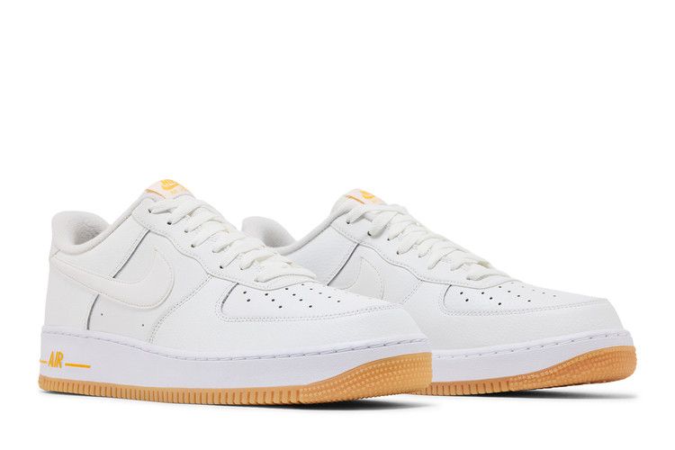 Nike Air Force 1 '07 'White University Gold Gum'