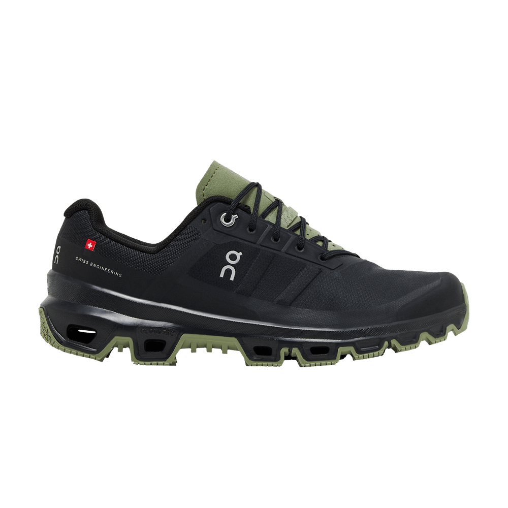 On Cloudventure Trail Running Shoes in Black/Reseda | Men