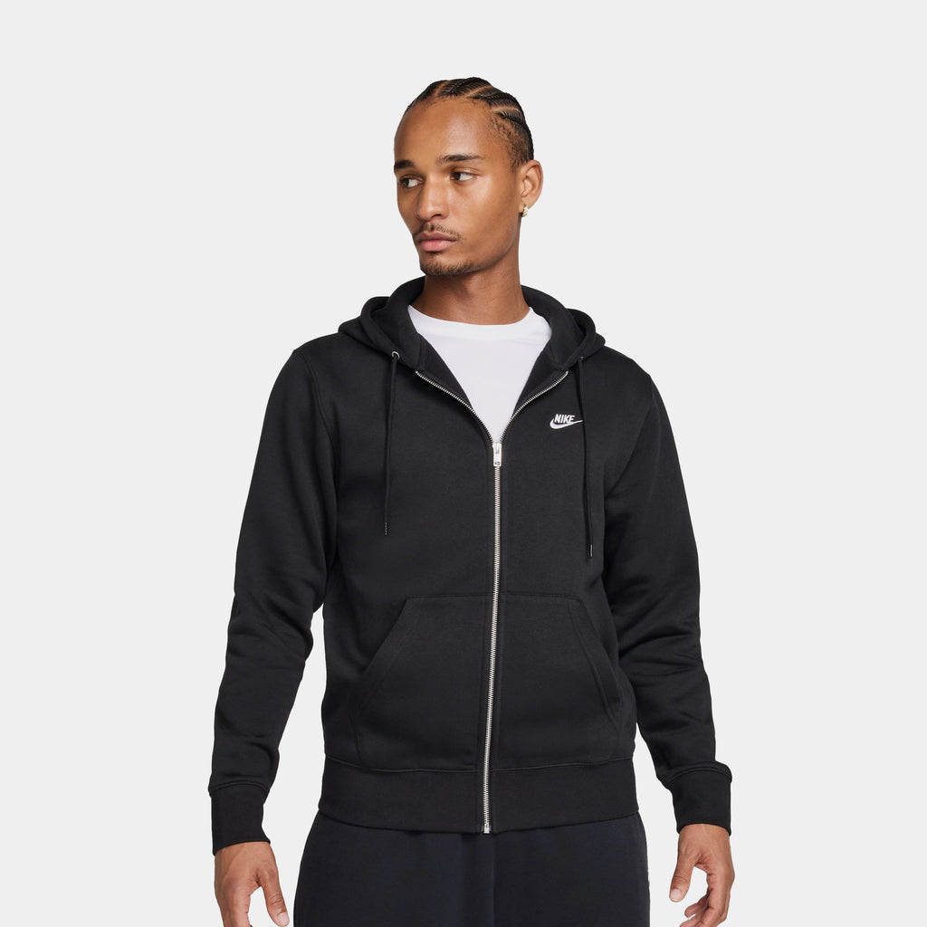 NSW Club Full Zip Fleece Mens Hoodie (Black/White)
