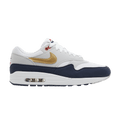 Nike Air Max 1 'Olympic' — Obsidian/White/Light Smoke Grey/Metallic Gold