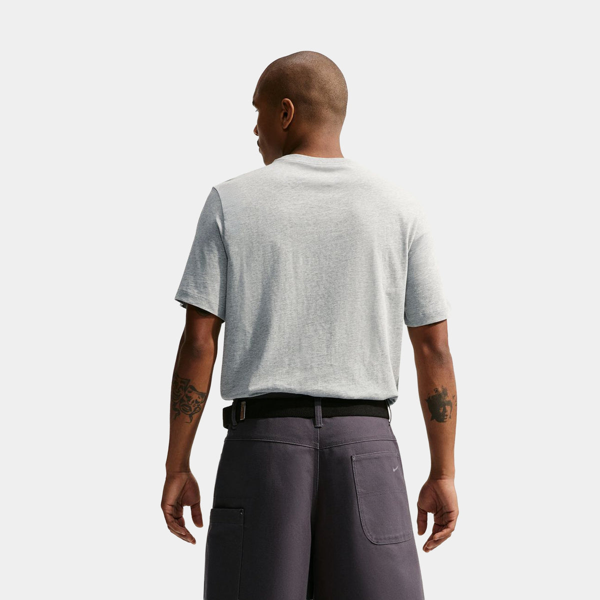 Sportswear Mens Short Sleeve Shirt (Heather Dark Grey/Basic Grey)