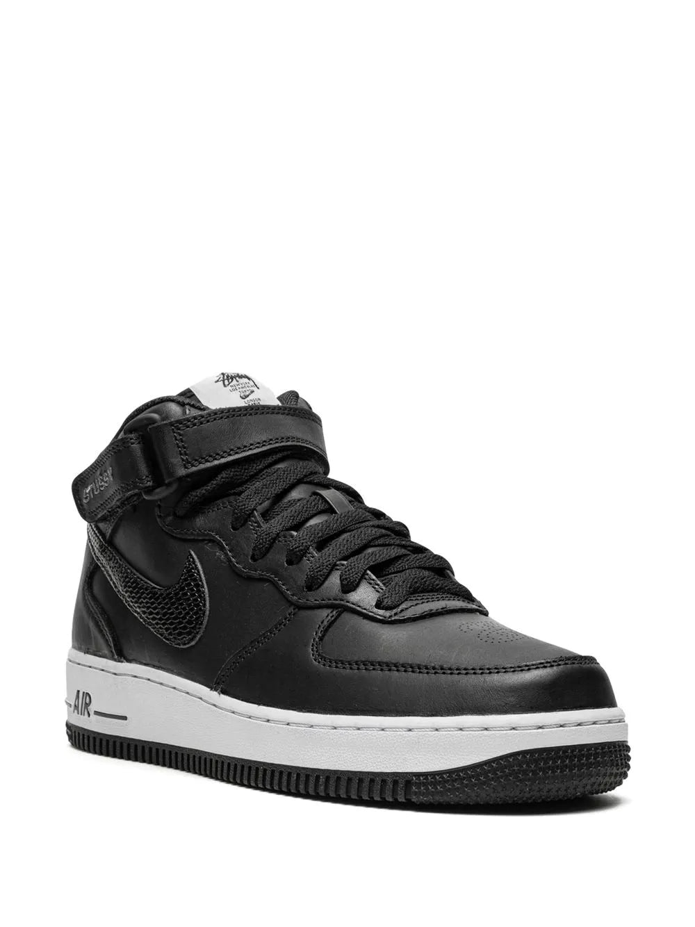 Nike X Stussy Air Force 1 Mid Black Sneakers