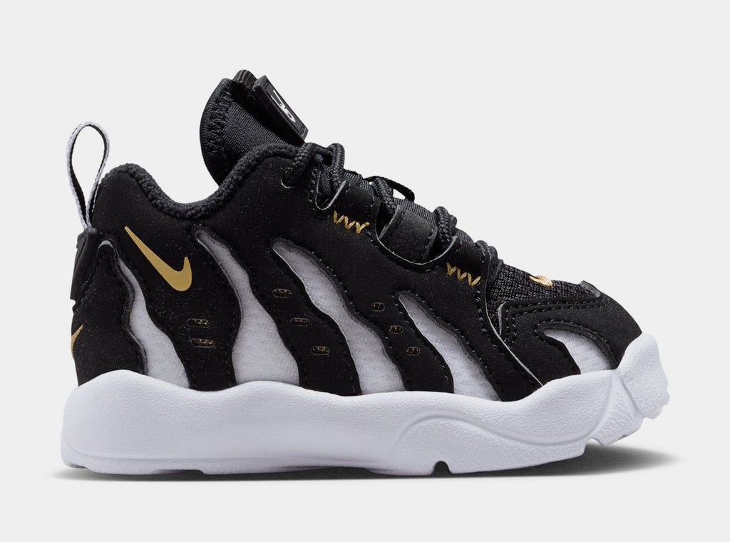 Air DT Max 96 Low Infant Toddler Basketball Shoes (Black/Metallic Gold/White)