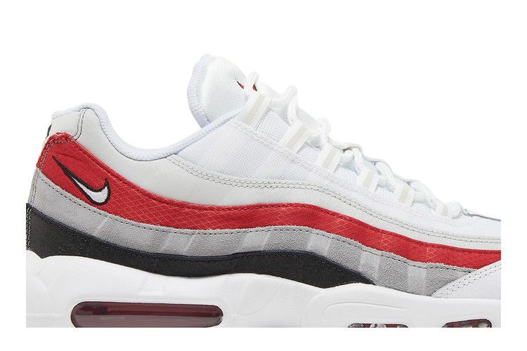Nike Air Max 95 White Varsity Red Particle Gray