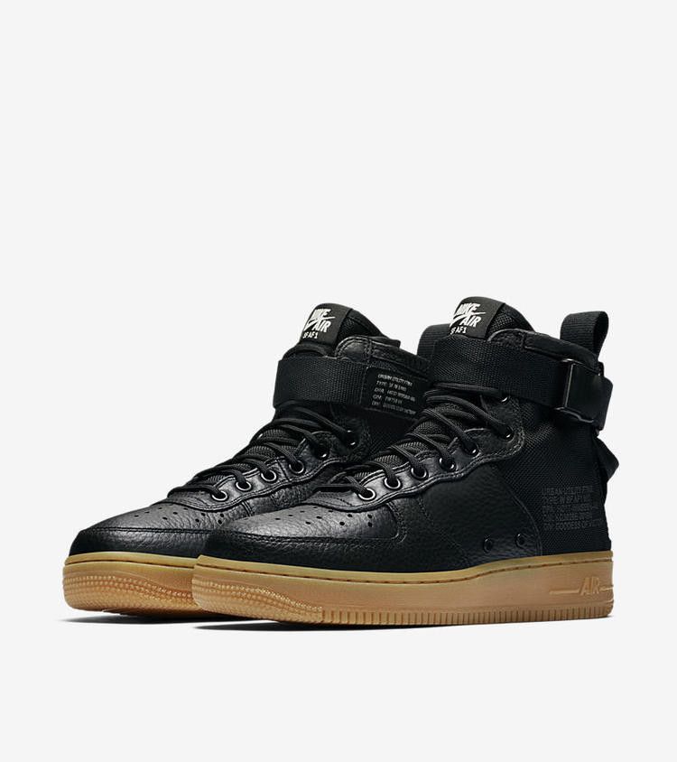 Nike Wmns SF Air Force 1 Mid 'Black Gum'