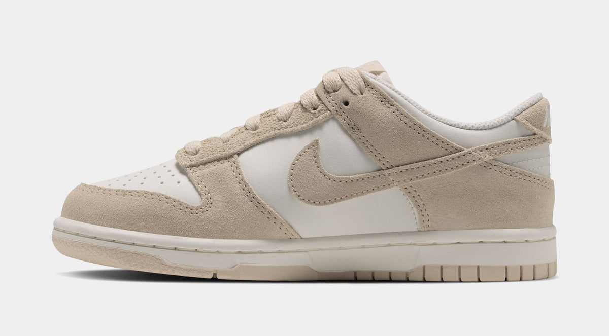 Dunk Low Suede Grade School Lifestyle Shoes (Phantom/Sanddrift)