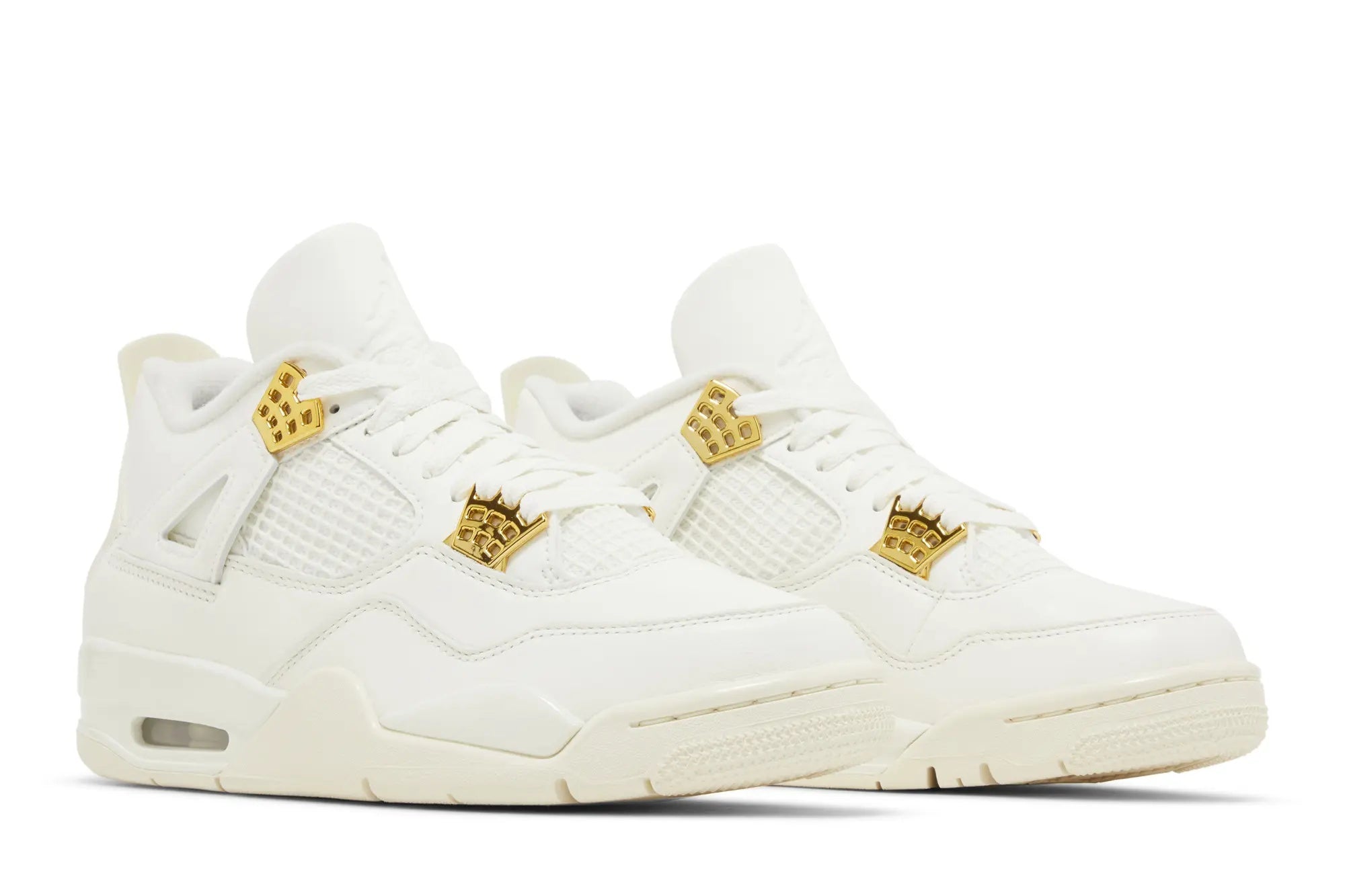 Women's Air Jordan 4 Retro 'Metallic Gold' - Sail/Metallic Gold/Black