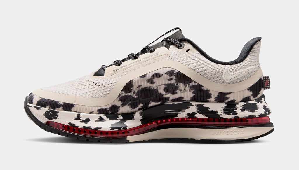 Pegasus Premium Cow Print Womens Running Shoes (Light Orewood Brown/Sail/Black/University Red)
