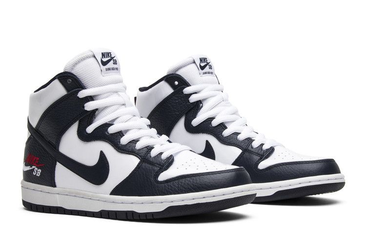 Nike SB Dunk High Pro 'Dream Team' — Obsidian/Obsidian-White-University Red