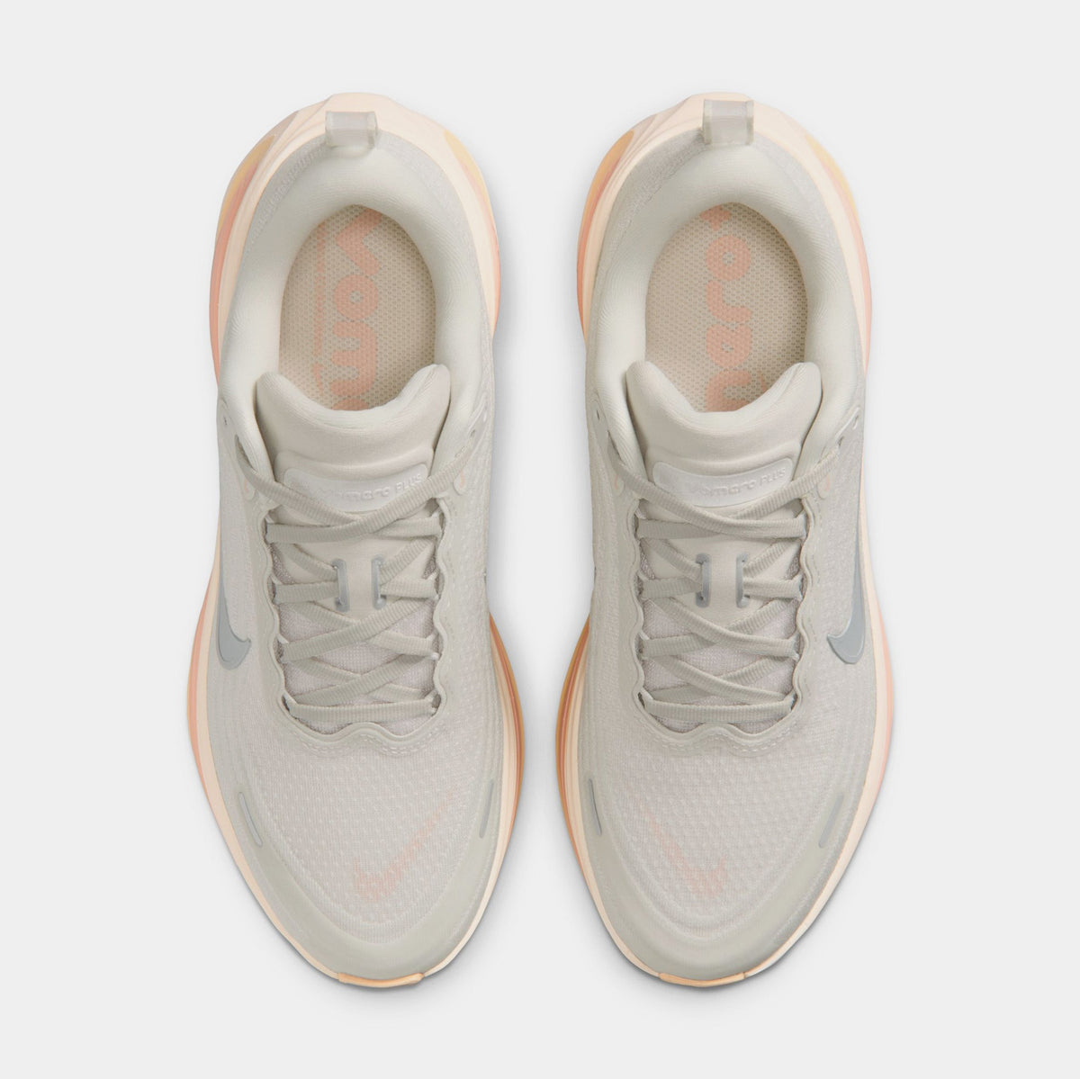 Vomero Plus Womens Running Shoes (Light Bone/Metallic Silver/Arctic Orange)