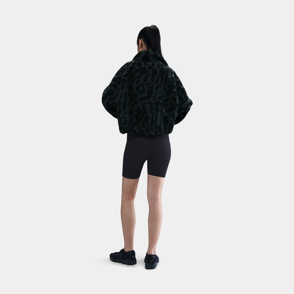 Sportwear High Pile Fleece Womens Jacket (Black/Black/Sail)