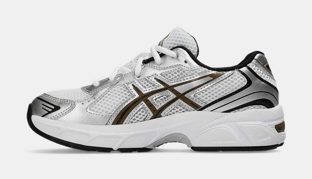 Gel 1130 Grade School Running Shoes (White/Clay Canyon)