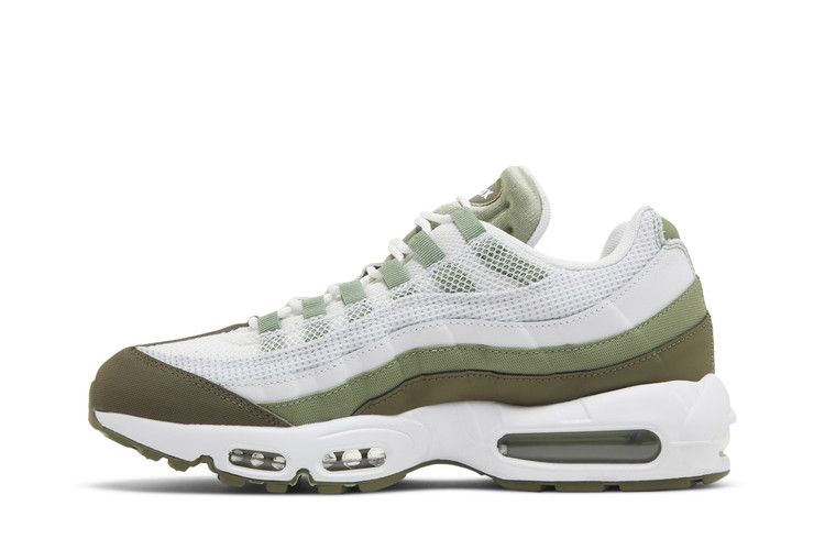 Nike Air Max 95 White Medium Olive Oil Green