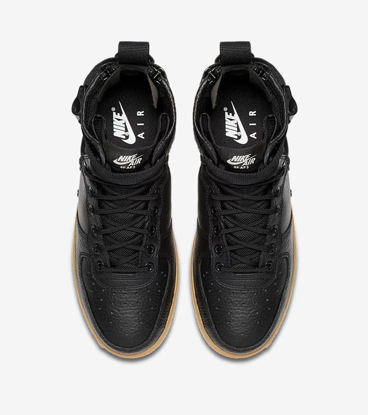 Nike Wmns SF Air Force 1 Mid 'Black Gum'