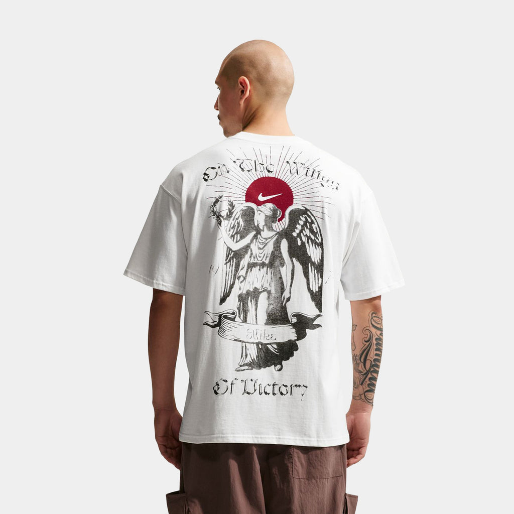 Wings Of Victory Graphic Mens Short Sleeve Shirt (Summit White)