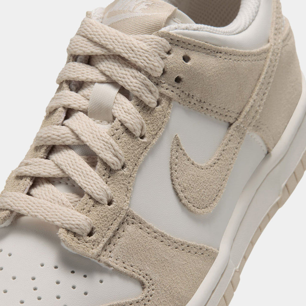 Dunk Low Suede Grade School Lifestyle Shoes (Phantom/Sanddrift)