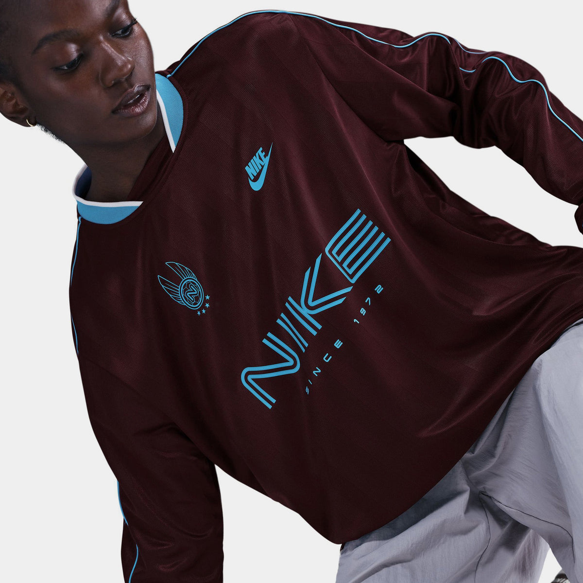 NSW Long Sleeve Womens Jersey (Burgundy Crush/Baltic Blue)