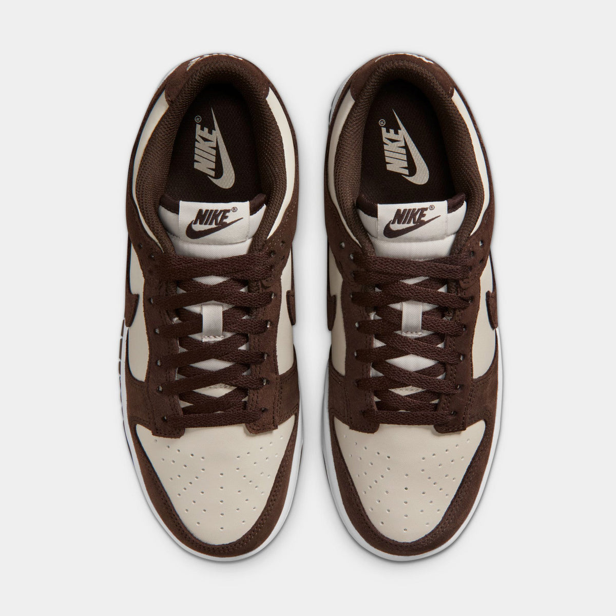 Dunk Low Suede Womens Lifestyle Shoes (Light Orewood Brown/Baroque Brown/White)
