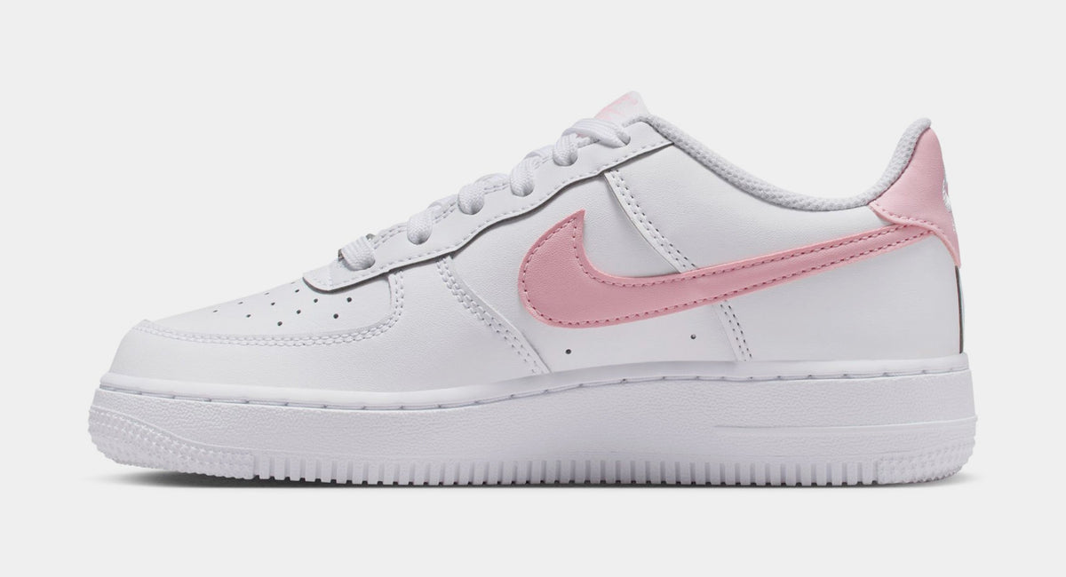 Air Force 1 Low Grade School Lifestyle Shoes (White/Medium Soft Pink/White)