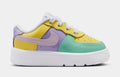 Air Force 1' 07 Easter Infant Toddler Lifestyle Shoes (Yellow Pulse/Pink Foam/Hydrangeas)
