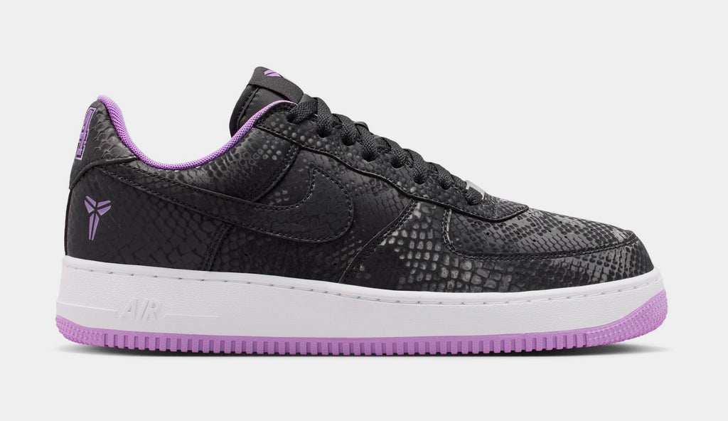 Kobe Air Force 1 Low Mens Basketball Shoes (Black/Purple Stardust/White)