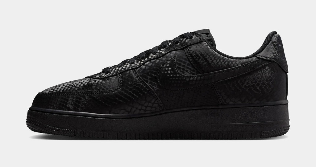 Kobe Air Force 1 Low Triple Black Mens Lifestyle Shoes (Black/Black)