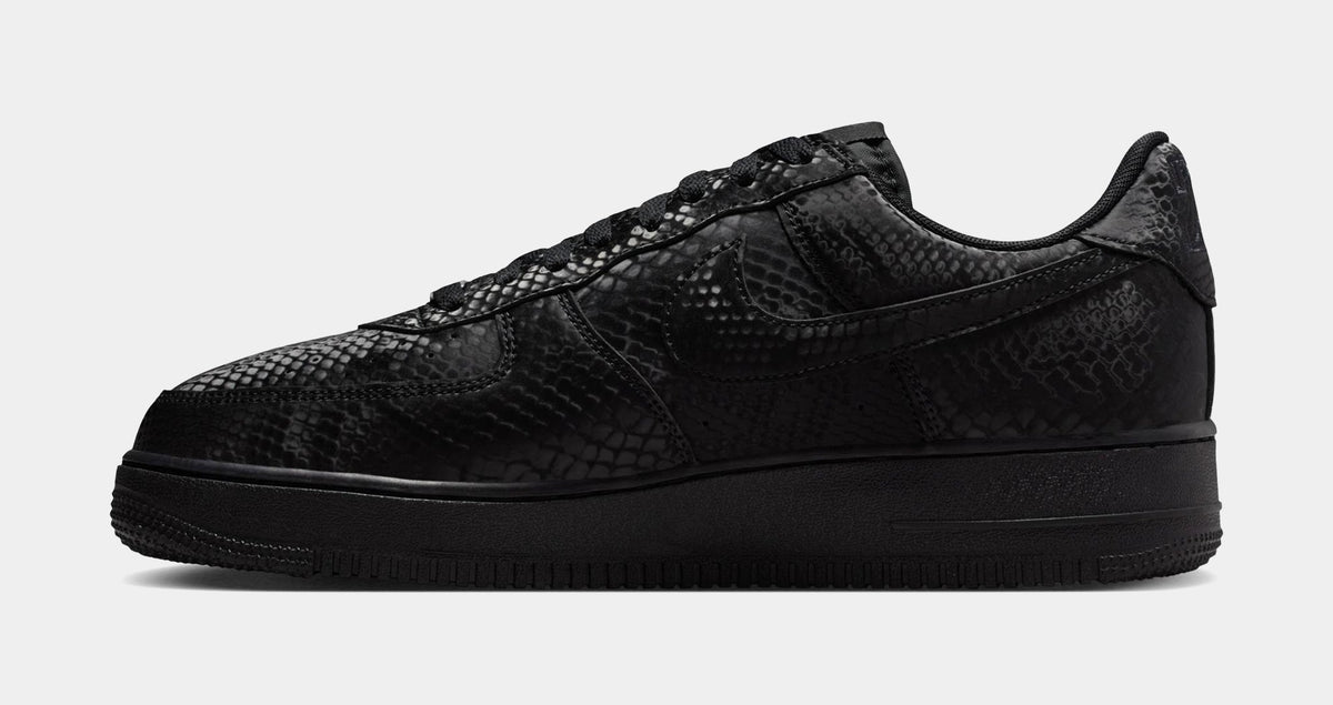 Kobe Air Force 1 Low Triple Black Mens Lifestyle Shoes (Black/Black)
