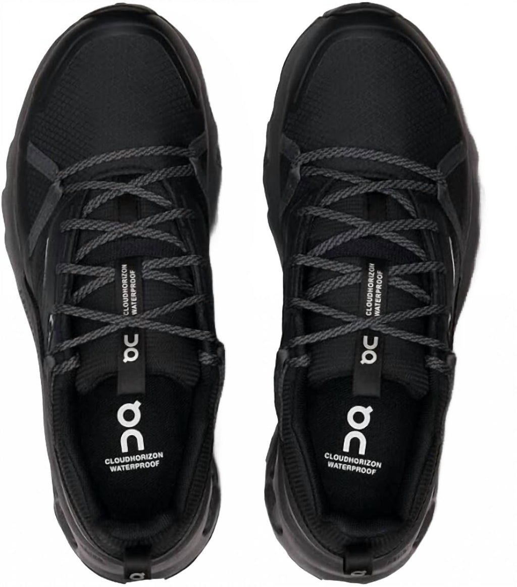 Men's Cloudhorizon Waterproof Hiking Shoes In Black | Eclipse
