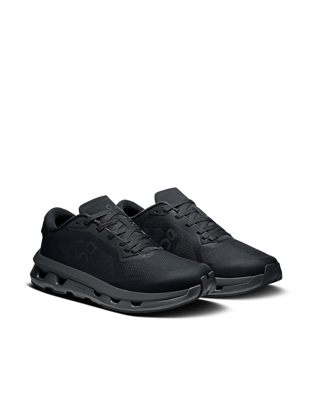 Cloudzone Black Eclipse Sneakers with Integrated Cushioning Technology