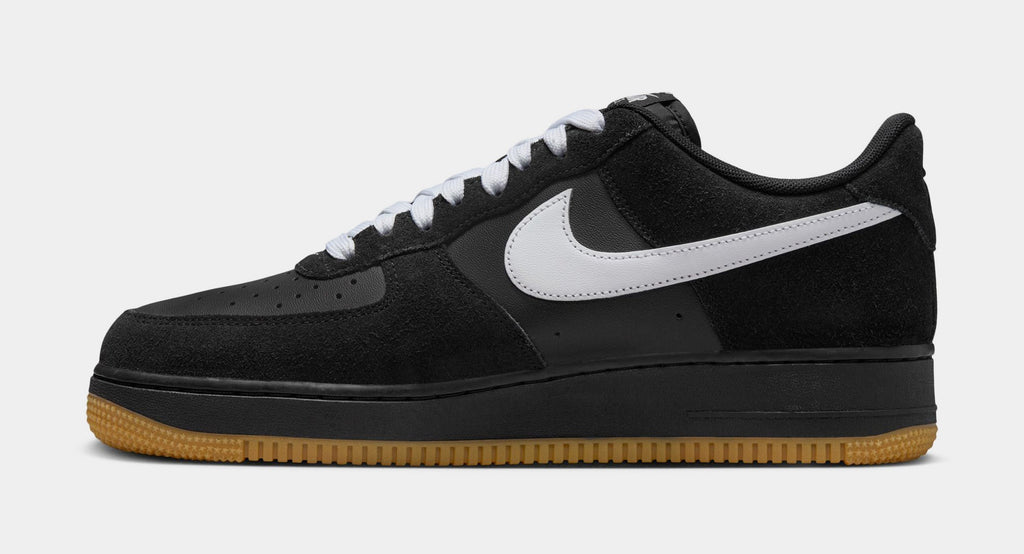 Air Force 1 '07 LV8 Mens Lifestyle Shoes (Black/Gum Light Brown/White)