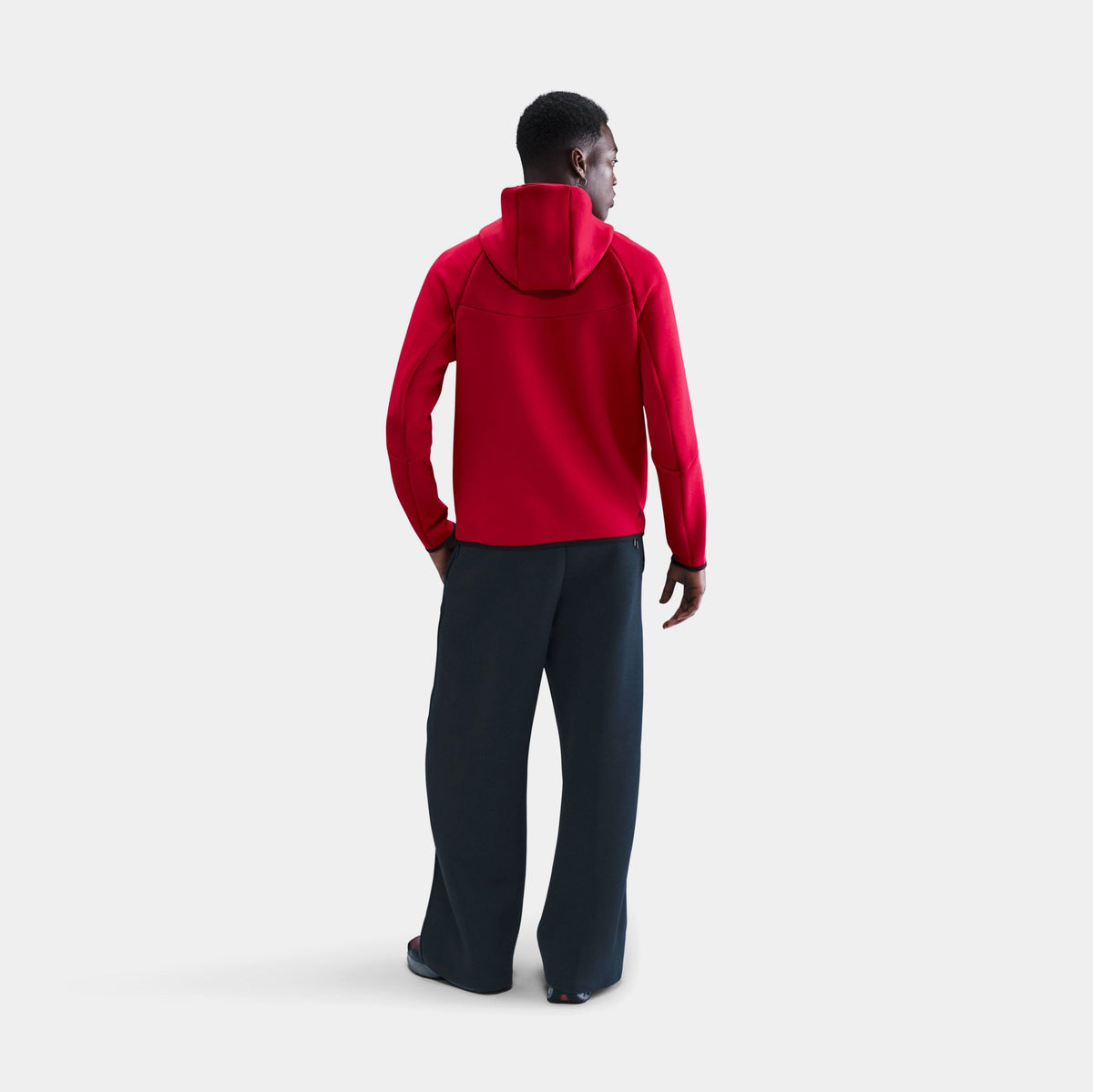 Tech Fleece Windrunner Full Zip Mens Jacket (Gym Red/Black)