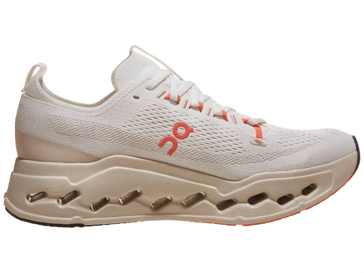 Men's Cloudsurfer Max Running Shoes In Ivory | Salmon