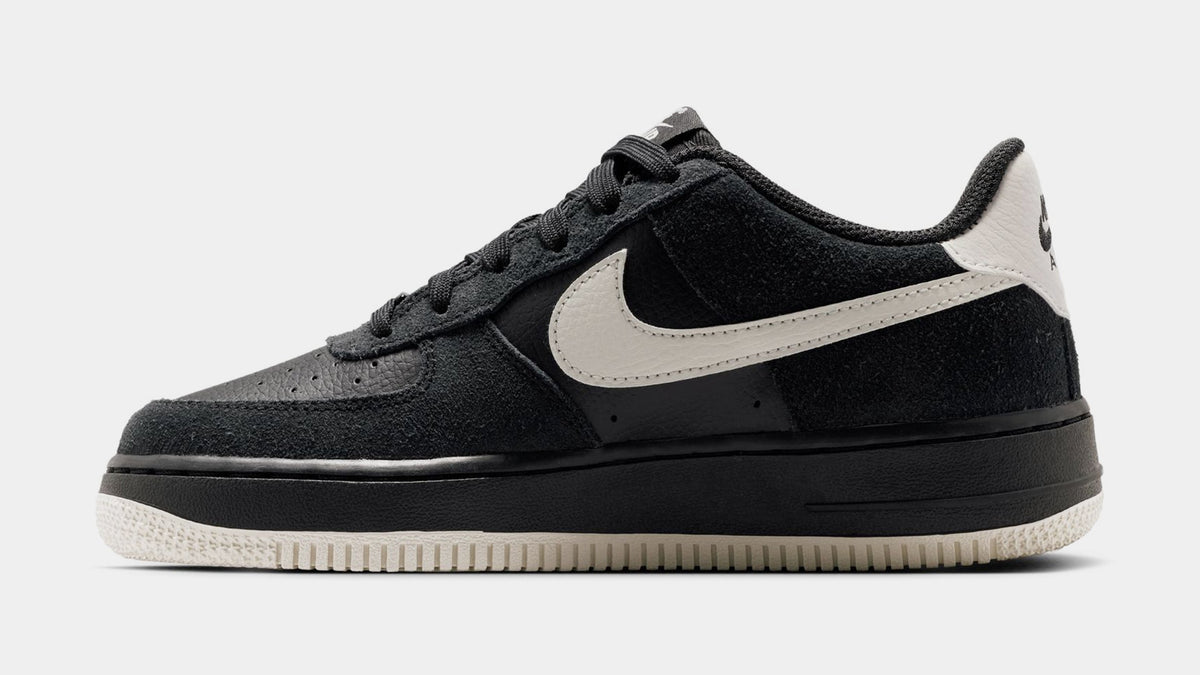 Air Force 1 LV8 2 Grade School Lifestyle Shoes (Black/Light Bone)