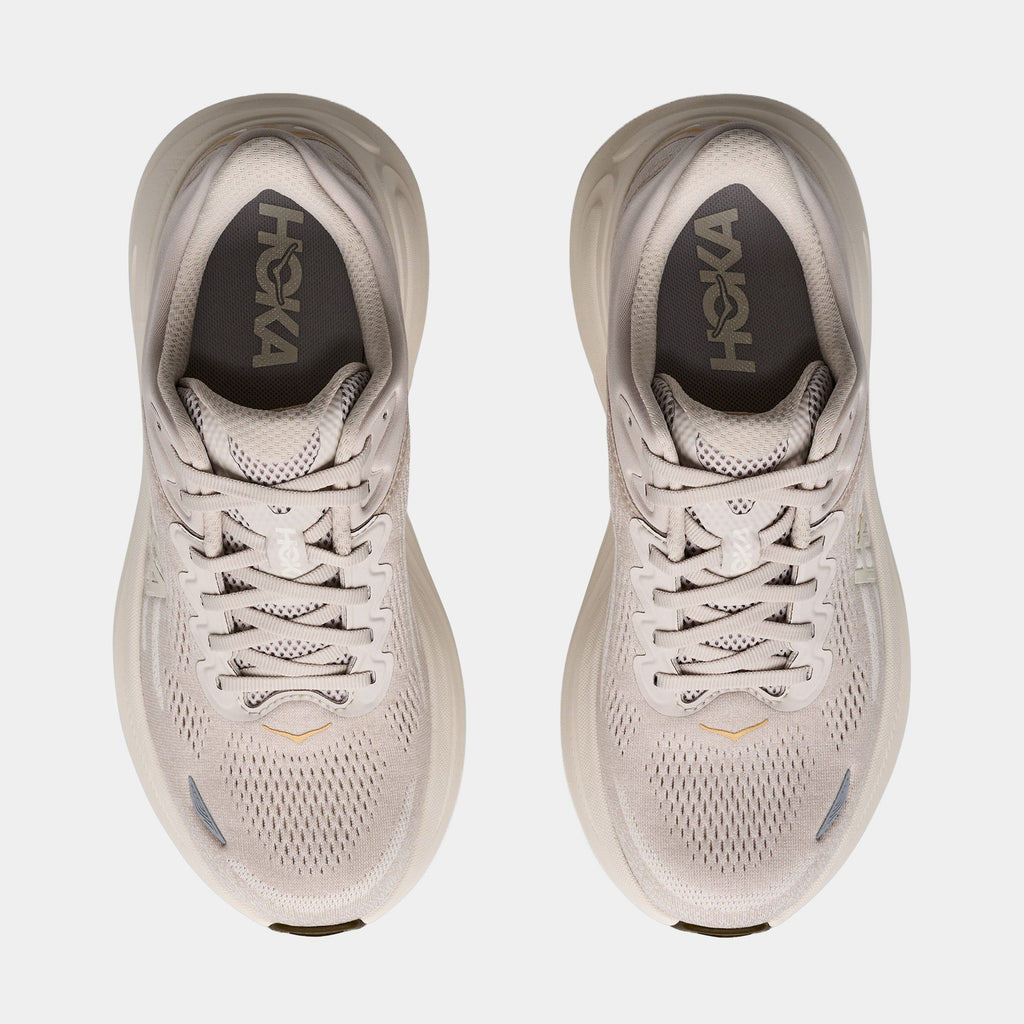 Bondi 9 Womens Running Shoes (River Rock Grey/Alabaster)