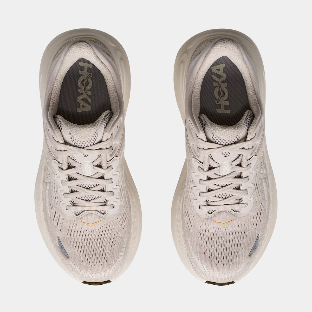 Bondi 9 Womens Running Shoes (River Rock Grey/Alabaster)